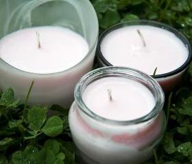 Pomegranate Soy Candles, in Various Containers 