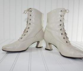 Vintage Granny Boots 80s Size 6.5