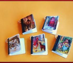 Mini Books on Jump Rings Little Red Riding Hood all 5