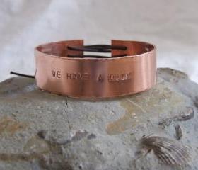 Copper Avengers bracelet: A classic bracelet with the words 'WE HAVE A HULK' taken from the trailer for the Avengers Assemble
