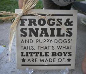ceramic tile with cute saying.