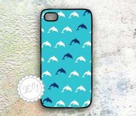 iPhone Case Dolphins Nautical Cover for iPhone4 4s custom colour New