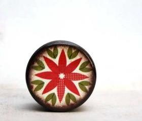 Poinsettia Powder Box