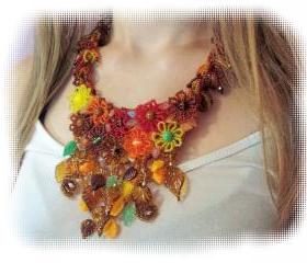 Endless Autumn Necklace, Beading Tutorial in PDF