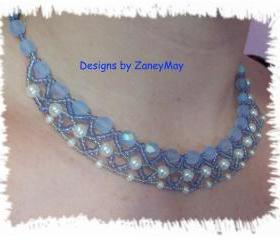 Elegant Necklace Pattern, Beading Tutorial in PDF